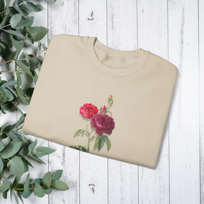 Wild Rose, Roses, Floral Vibes, Unisex Heavy Blend Crewneck Sweatshirt