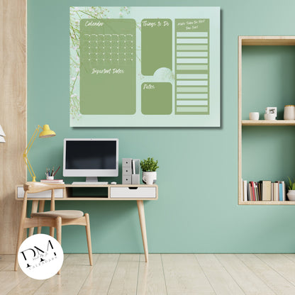 Acrylic Wall Calendar, Acrylic Floral Calendar, Autumn Theme Calendar, Everyday Calendar, Daily To-Do's, 2024 Planner, Daily Tasks