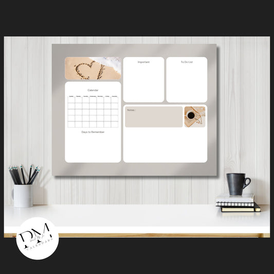 Acrylic Wall Calendar, Acrylic Calendar, Autumn Theme Calendar, Everyday Calendar, Daily To-Do's, 2024 Planner, Calendar with Notes