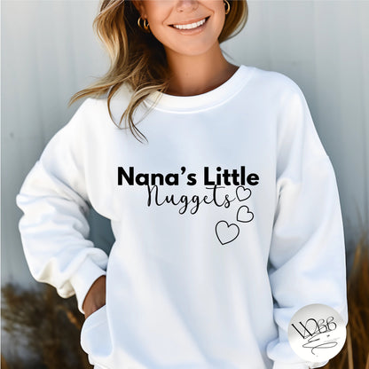 Custom Nana Sweatshirt, Nana Personalized Pullover, Gildan Sweatshirts, Gifted Sweatshirt, Everyday Crewneck, Nana Sweatshirt with Names