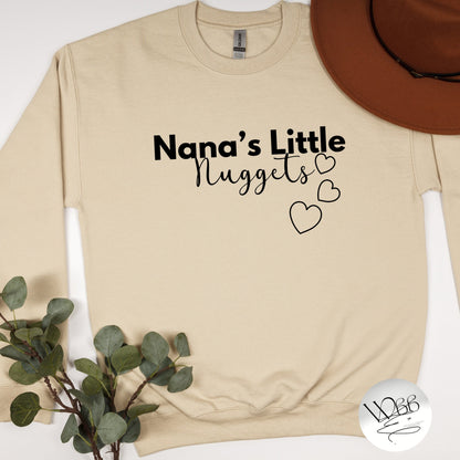 Custom Nana Sweatshirt, Nana Personalized Pullover, Gildan Sweatshirts, Gifted Sweatshirt, Everyday Crewneck, Nana Sweatshirt with Names