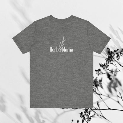 Herbal Mama Floral T-shirt for Garden Lovers, Unisex Jersey Short Sleeve Tee, Flower Shirt for Her