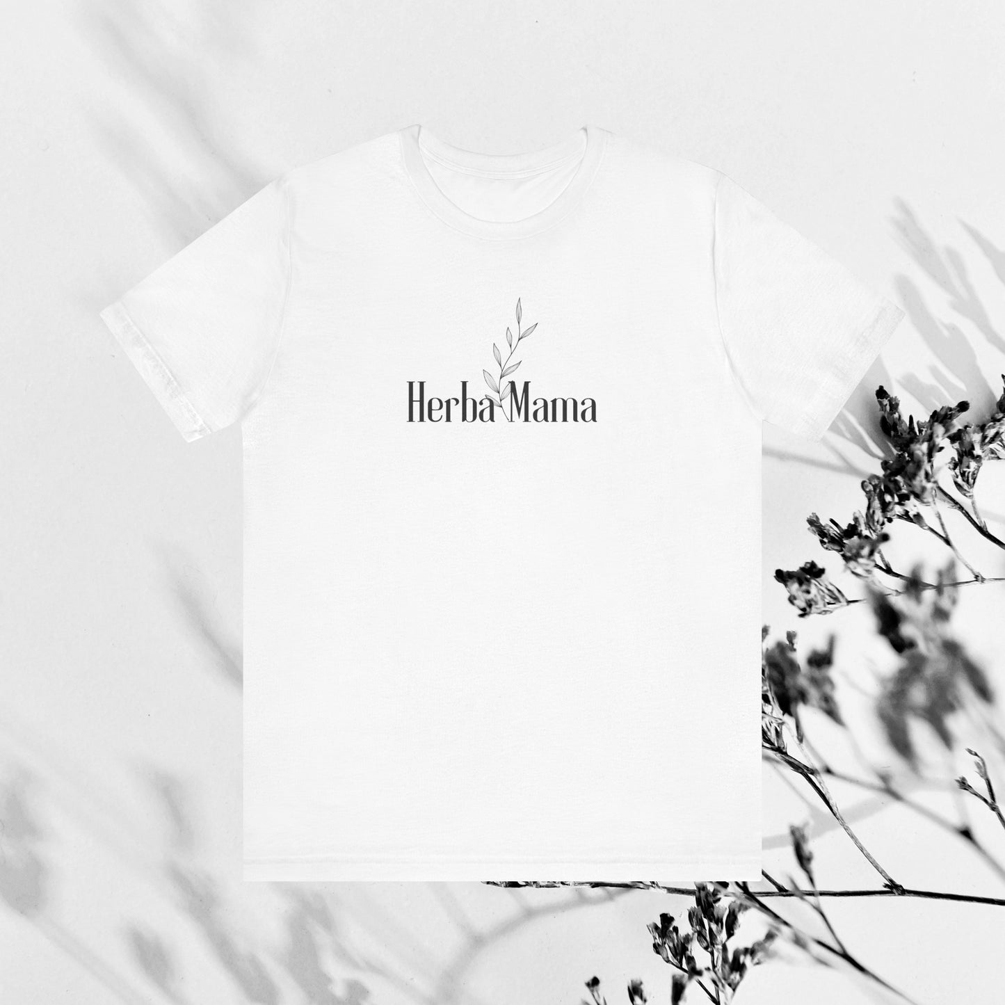 Herbal Mama Floral T-shirt for Garden Lovers, Unisex Jersey Short Sleeve Tee, Flower Shirt for Her