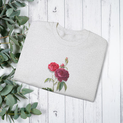 Wild Rose, Roses, Floral Vibes, Unisex Heavy Blend Crewneck Sweatshirt