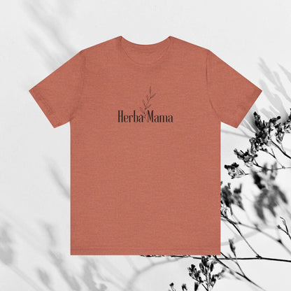 Herbal Mama Floral T-shirt for Garden Lovers, Unisex Jersey Short Sleeve Tee, Flower Shirt for Her