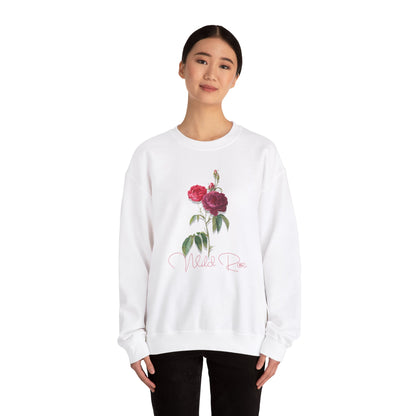 Wild Rose, Roses, Floral Vibes, Unisex Heavy Blend Crewneck Sweatshirt