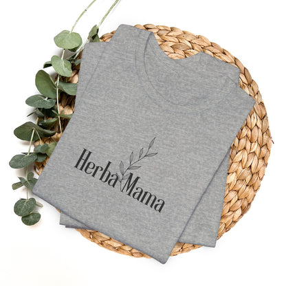 Herbal Mama Floral T-shirt for Garden Lovers, Unisex Jersey Short Sleeve Tee, Flower Shirt for Her