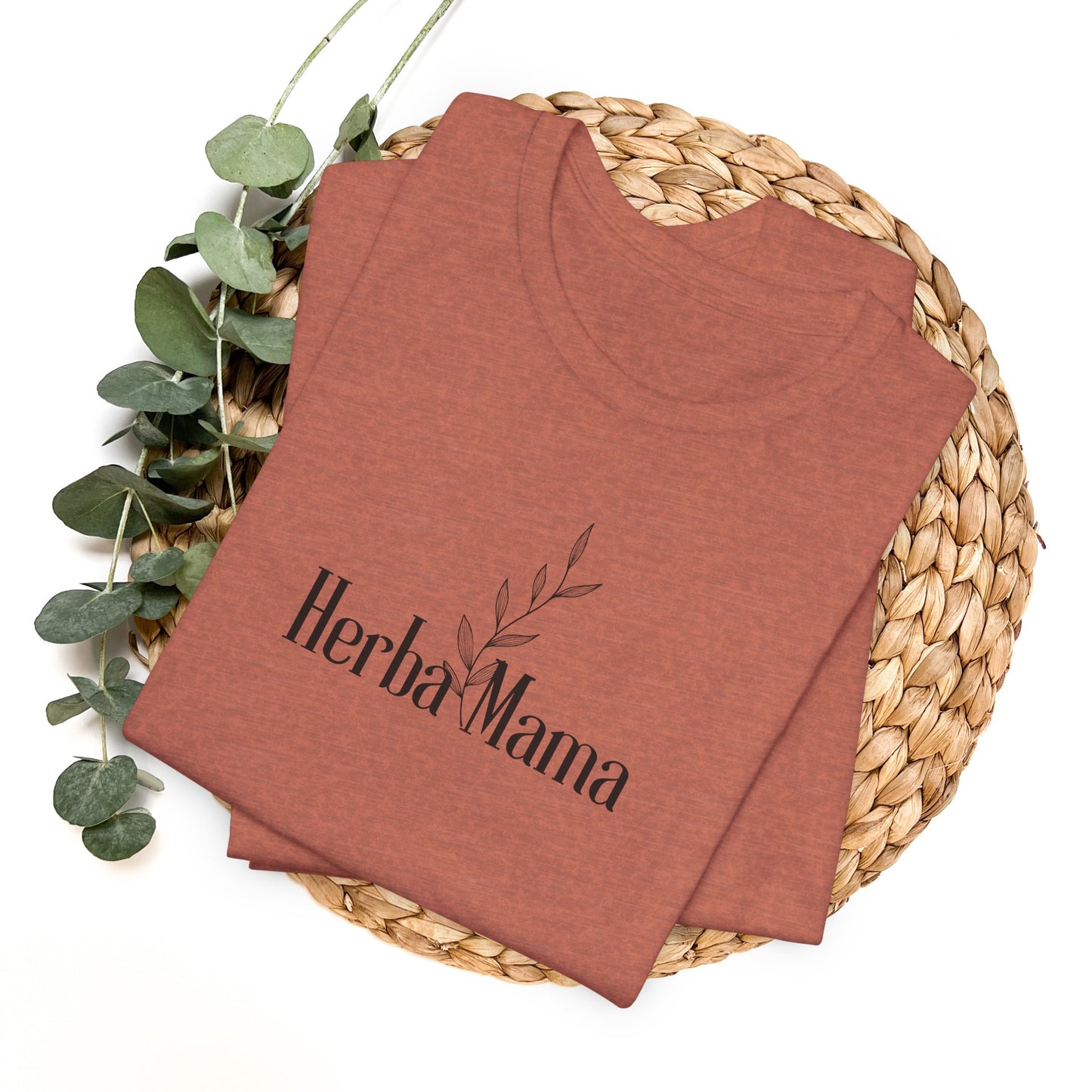 Herbal Mama Floral T-shirt for Garden Lovers, Unisex Jersey Short Sleeve Tee, Flower Shirt for Her