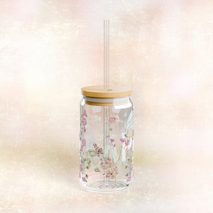 Wildflower Libbey Glass Sipper Glass