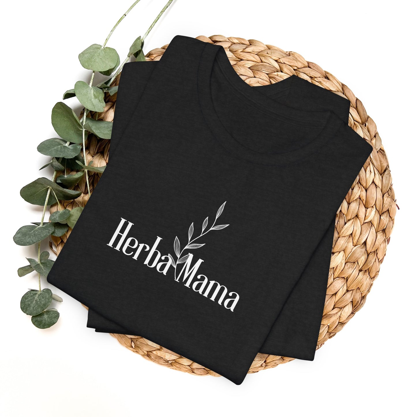 Herbal Mama Floral T-shirt for Garden Lovers, Unisex Jersey Short Sleeve Tee, Flower Shirt for Her