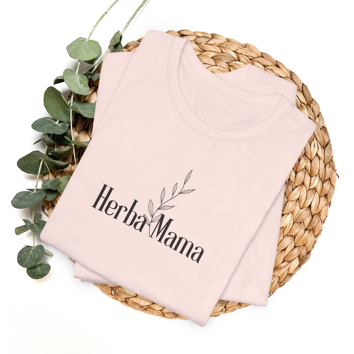 Herbal Mama Floral T-shirt for Garden Lovers, Unisex Jersey Short Sleeve Tee, Flower Shirt for Her