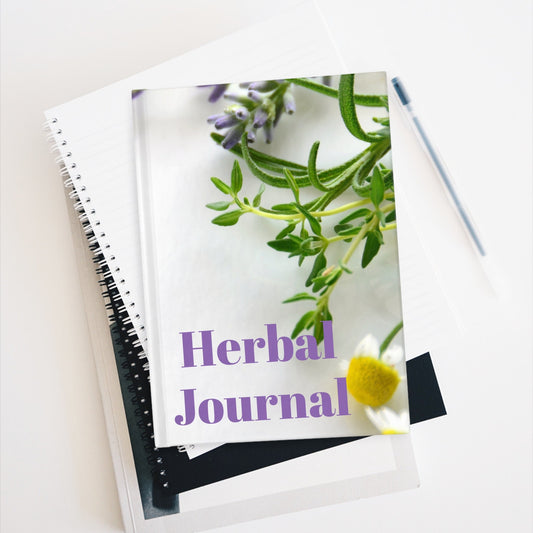 Personalized Herbal Journal, Custom Notebook, Herbal Diary, Herb Journal, Ruled Line, Botanical Notebook, Garden Notes, Essential Oil Recipe