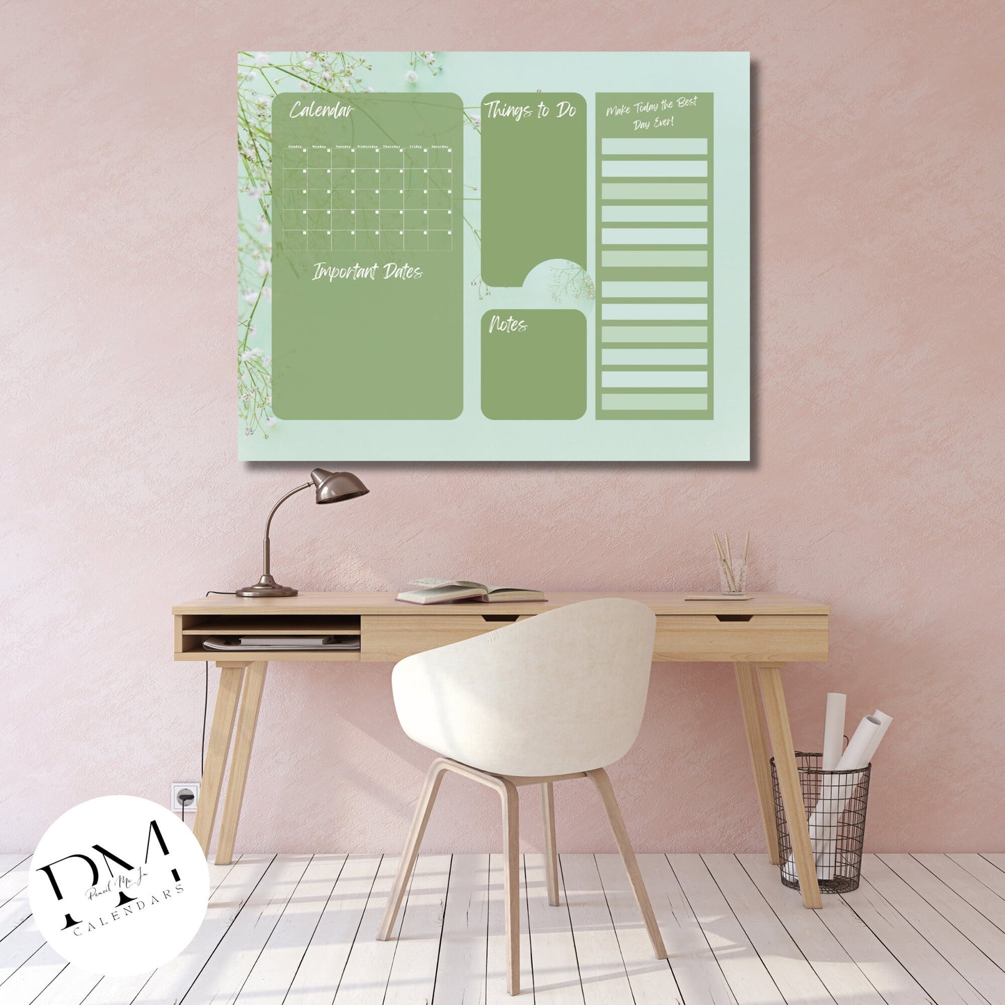 Acrylic Wall Calendar, Acrylic Floral Calendar, Autumn Theme Calendar, Everyday Calendar, Daily To-Do's, 2024 Planner, Daily Tasks